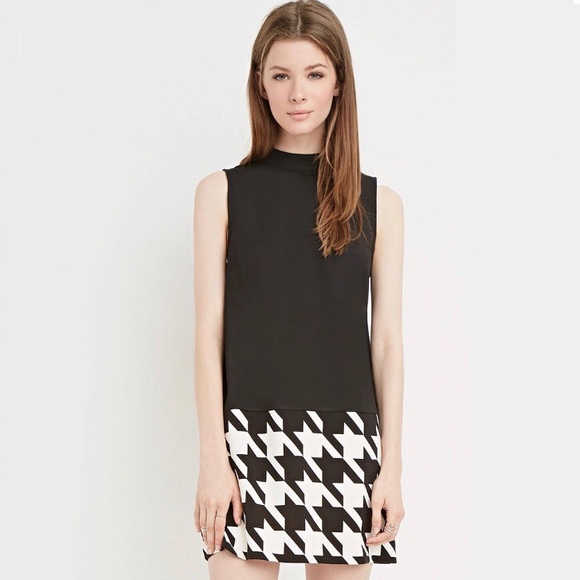 forever 21 houndstooth dress